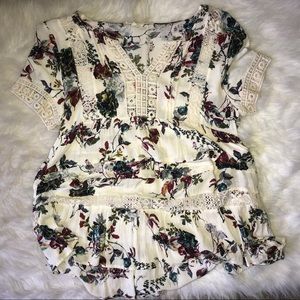 Floral babydoll tunic